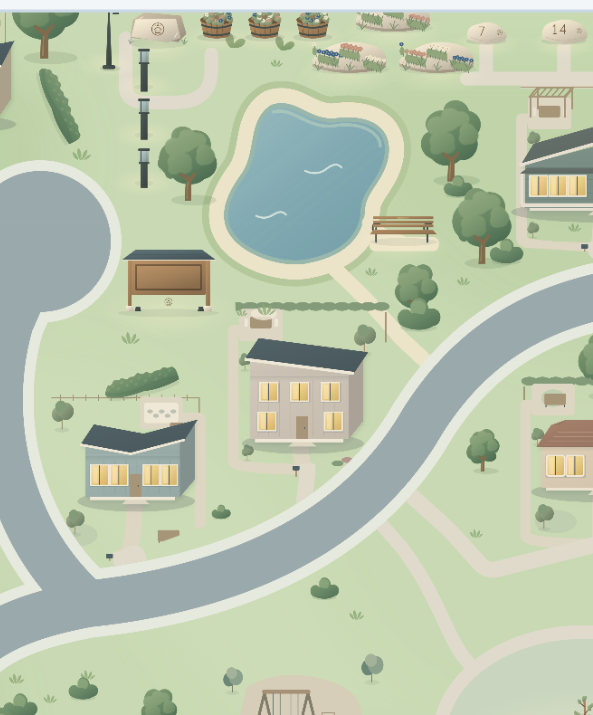 Neighborhood close-up
