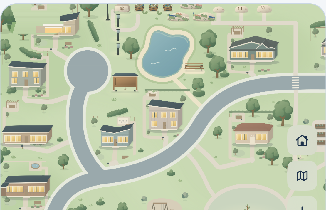 Neighborhood close-up